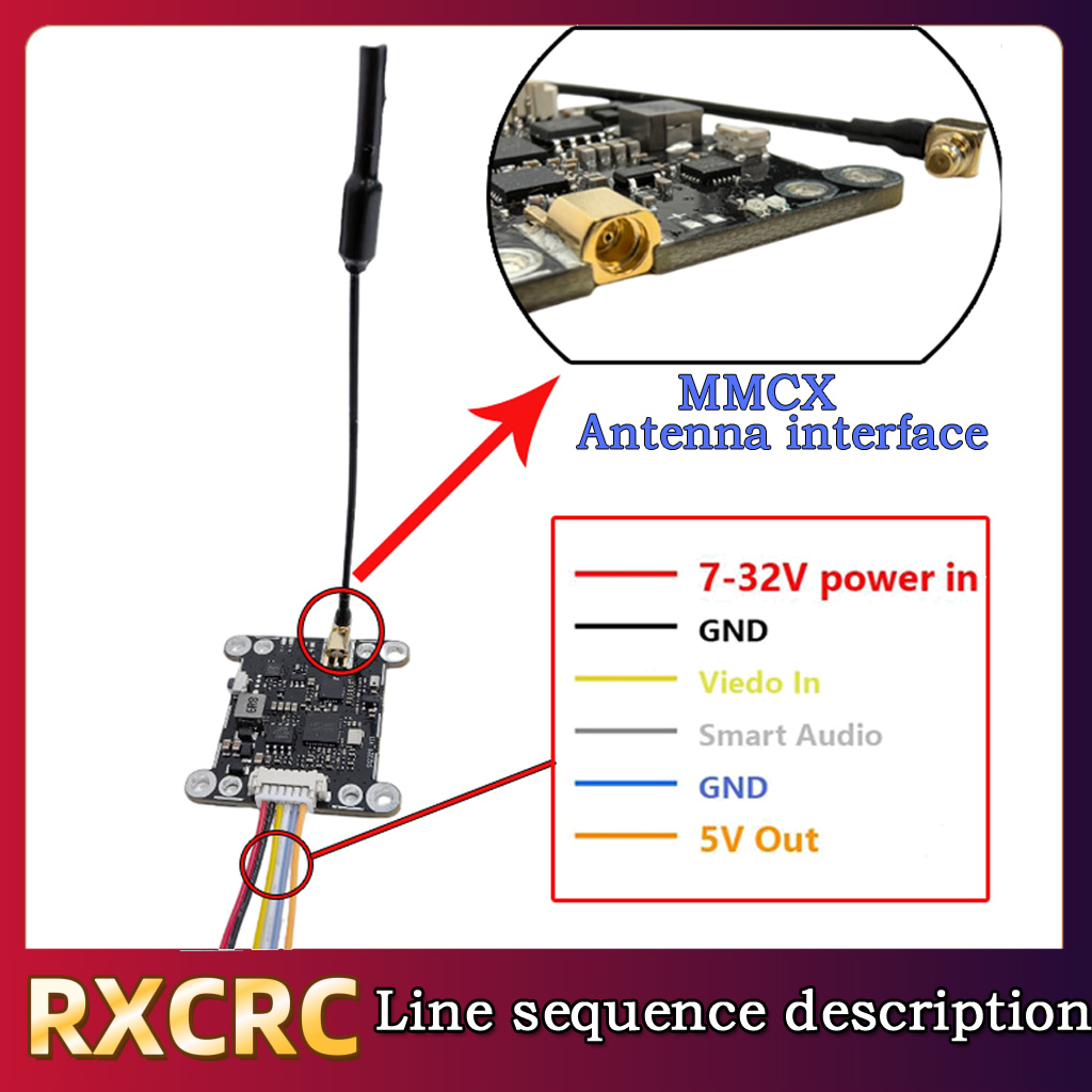 Moduł RXCRC 5.8G 48CH 1.6W VTX – Fpv Drone Vtx recenzja i cena